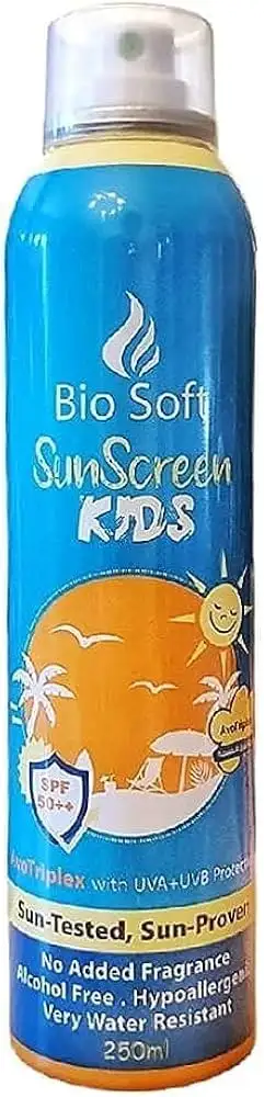 بايو سوفت صن بلوك spf+50 سبراى اطفال 250 مل