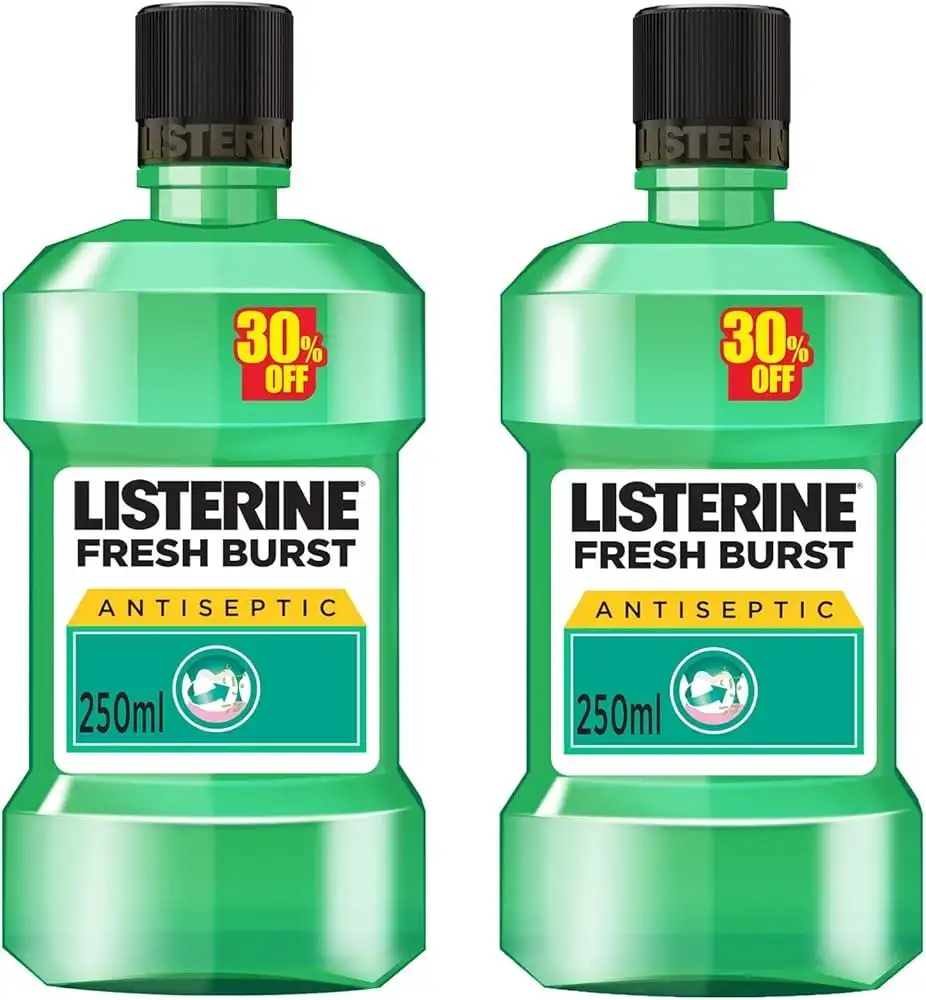لسترين غسول فم فريش اخضر 250 مل عرض 2 قطعة خصم 30% offer##
